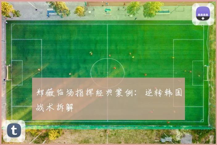 郑薇临场指挥经典案例：逆转韩国战术拆解